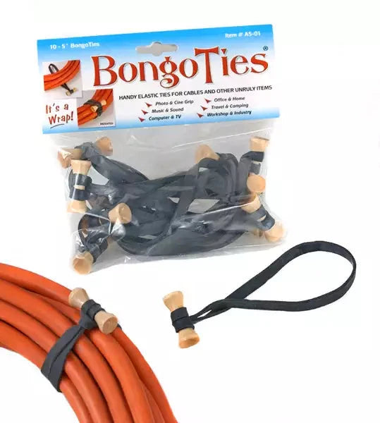 Bongoties - schwarz Zubehör Bongoties | Wonka Audio